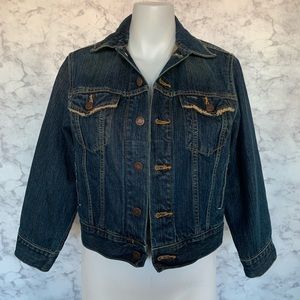 Levi Strauss Signature Distressed Dark Jean Jacket